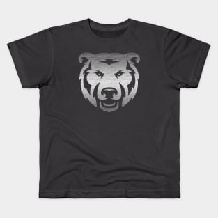 Brushed Metal Matt Milde Bear Kids T-Shirt